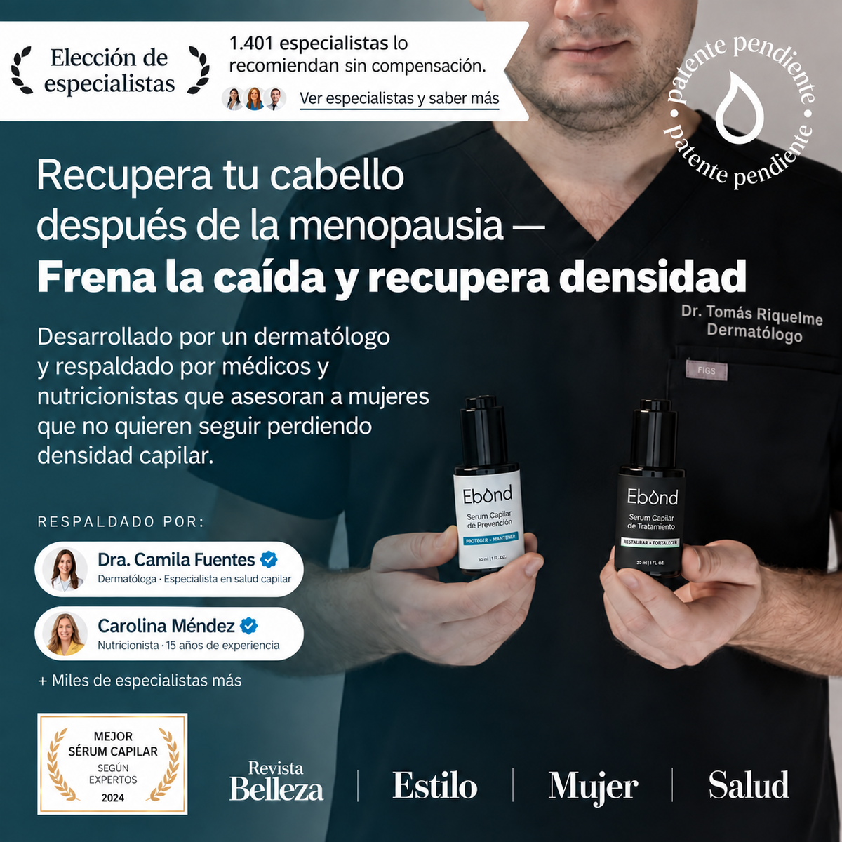 Ebond™ — Serum Capilar Anticaída y Densidad